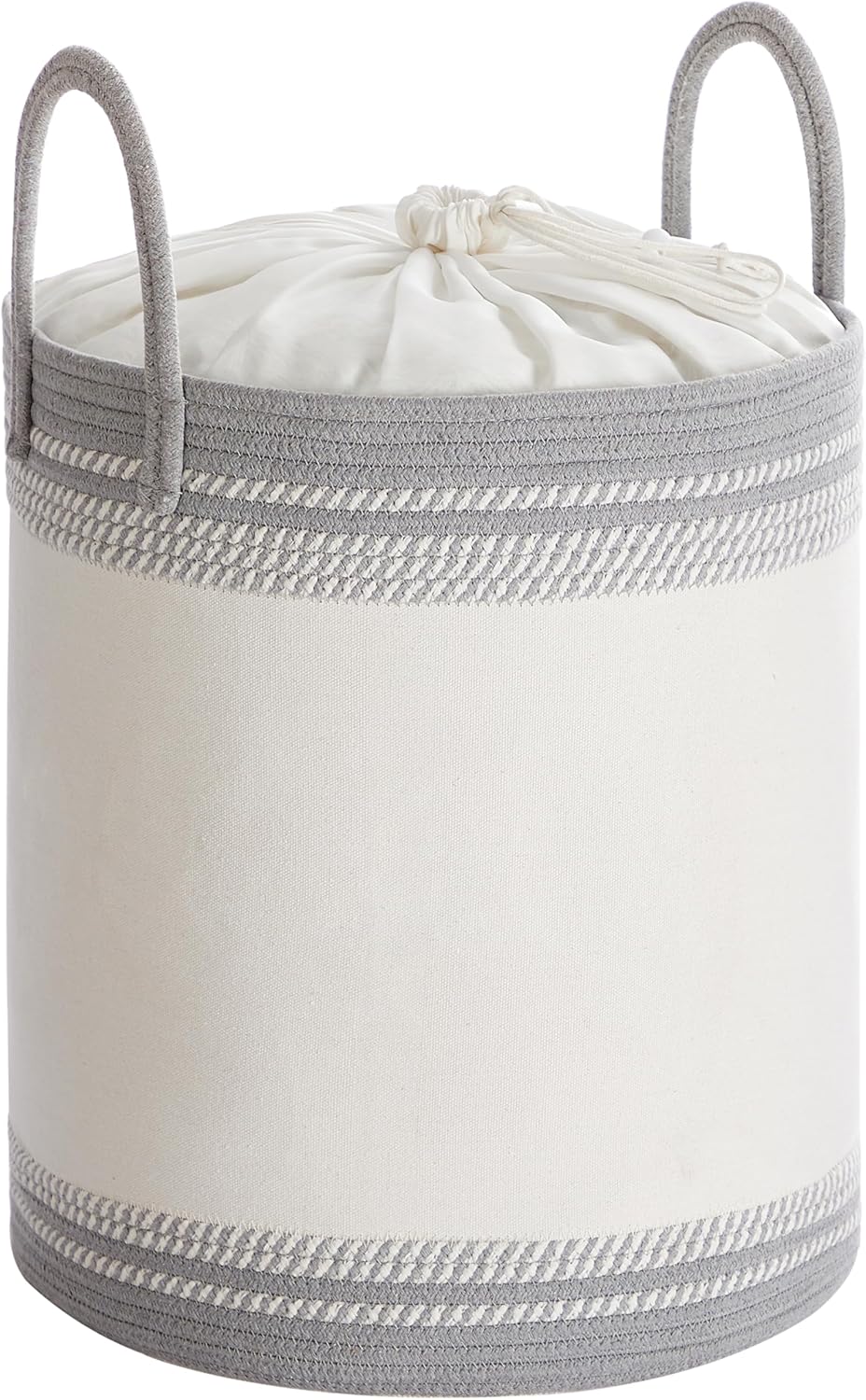 18.9 Gallon Laundry Hamper With Drawstring Handles Portable Basket