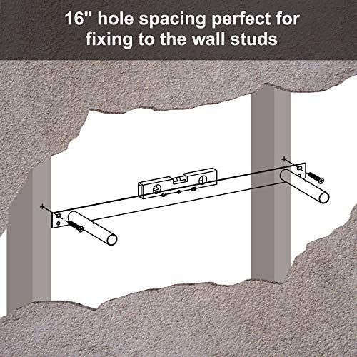 Floating Wall Shelf – Wood Grain Finish – Rustic Display Storage