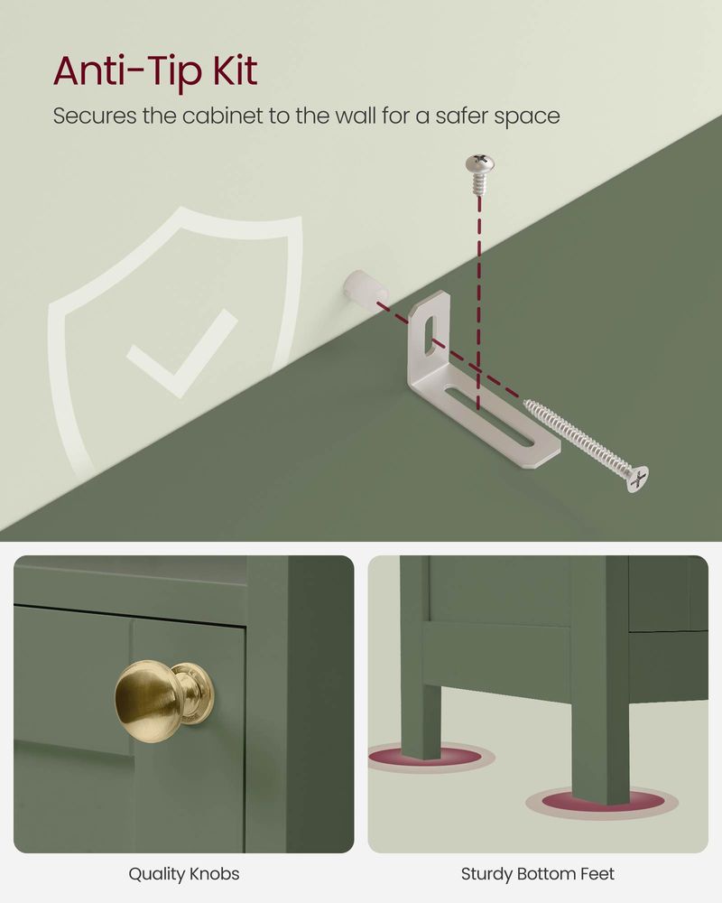 Tall Bathroom Cabinet with Lights – Narrow Design – Adjustable Shelves