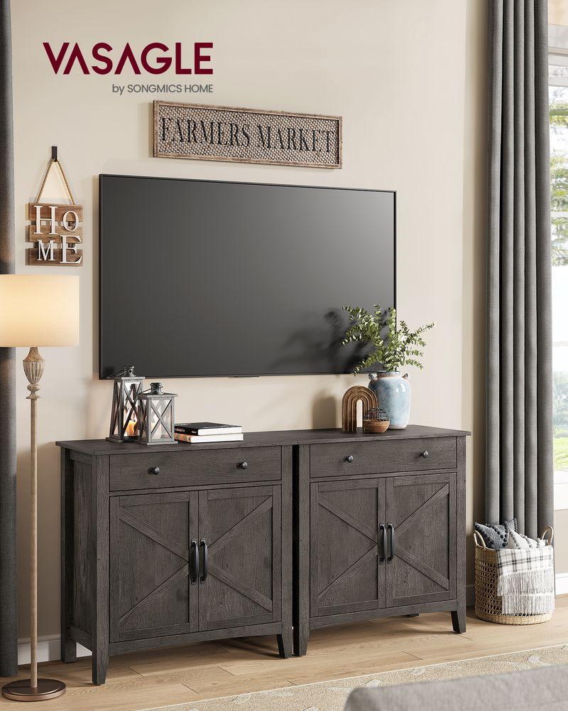 Buffet Cabinet - With Storage And Drawer - Farmhouse Style