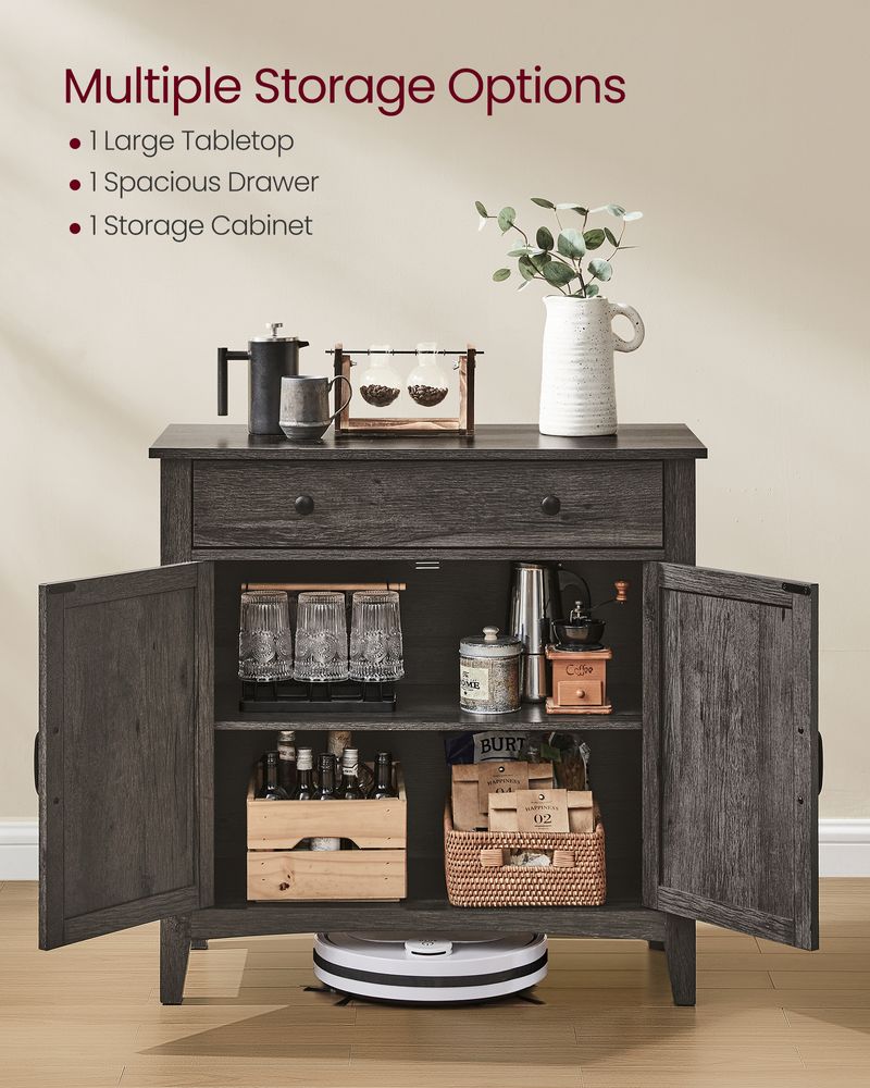 Buffet Cabinet - With Storage And Drawer - Farmhouse Style
