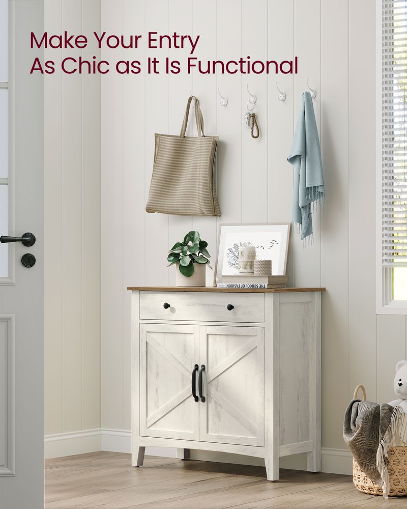 Buffet Cabinet - With Storage And Drawer - Farmhouse Style