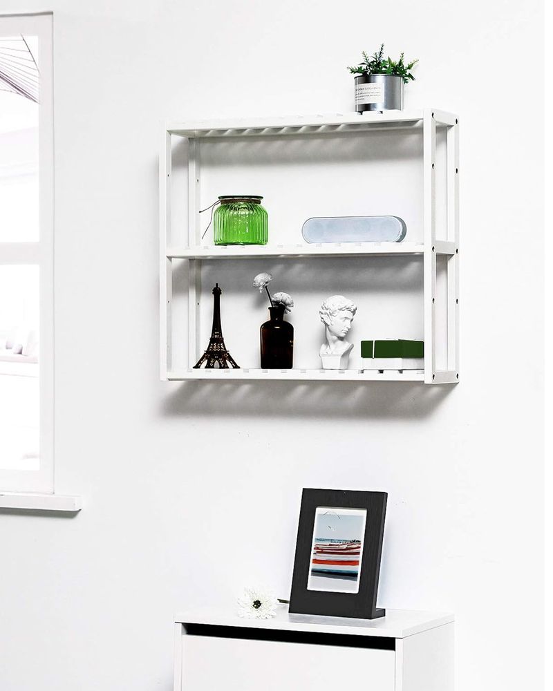 3-Tier Bamboo Bathroom Shelf – Adjustable Shelves – Wall Mount or Freestanding