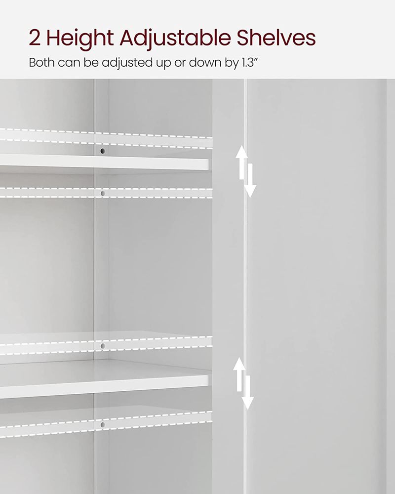 Bathroom Storage Cabinet - 2 Adjustable Shelves - Freestanding