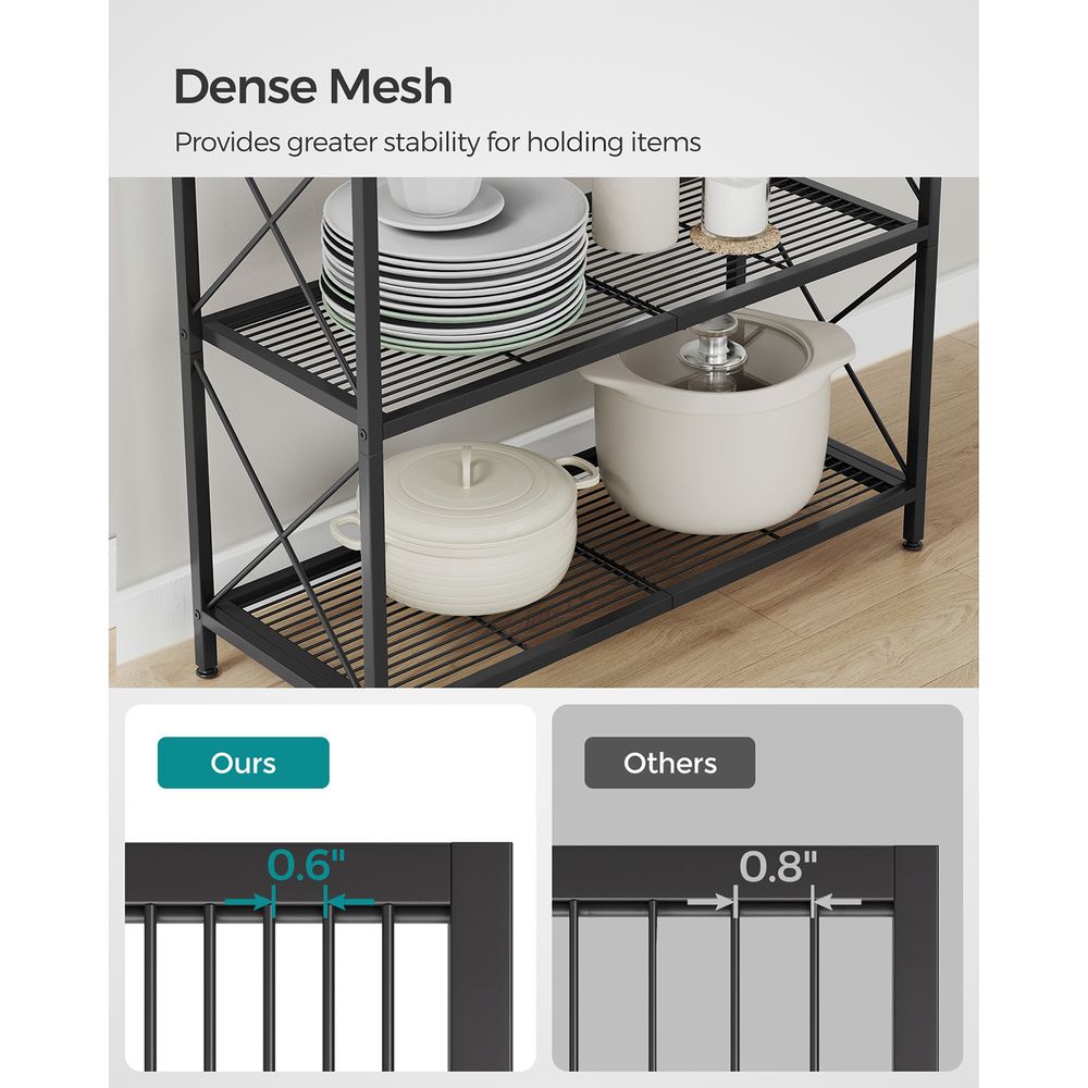 Metal Storage Rack - 3 Tier - With Wheels Or Adjustable Feet