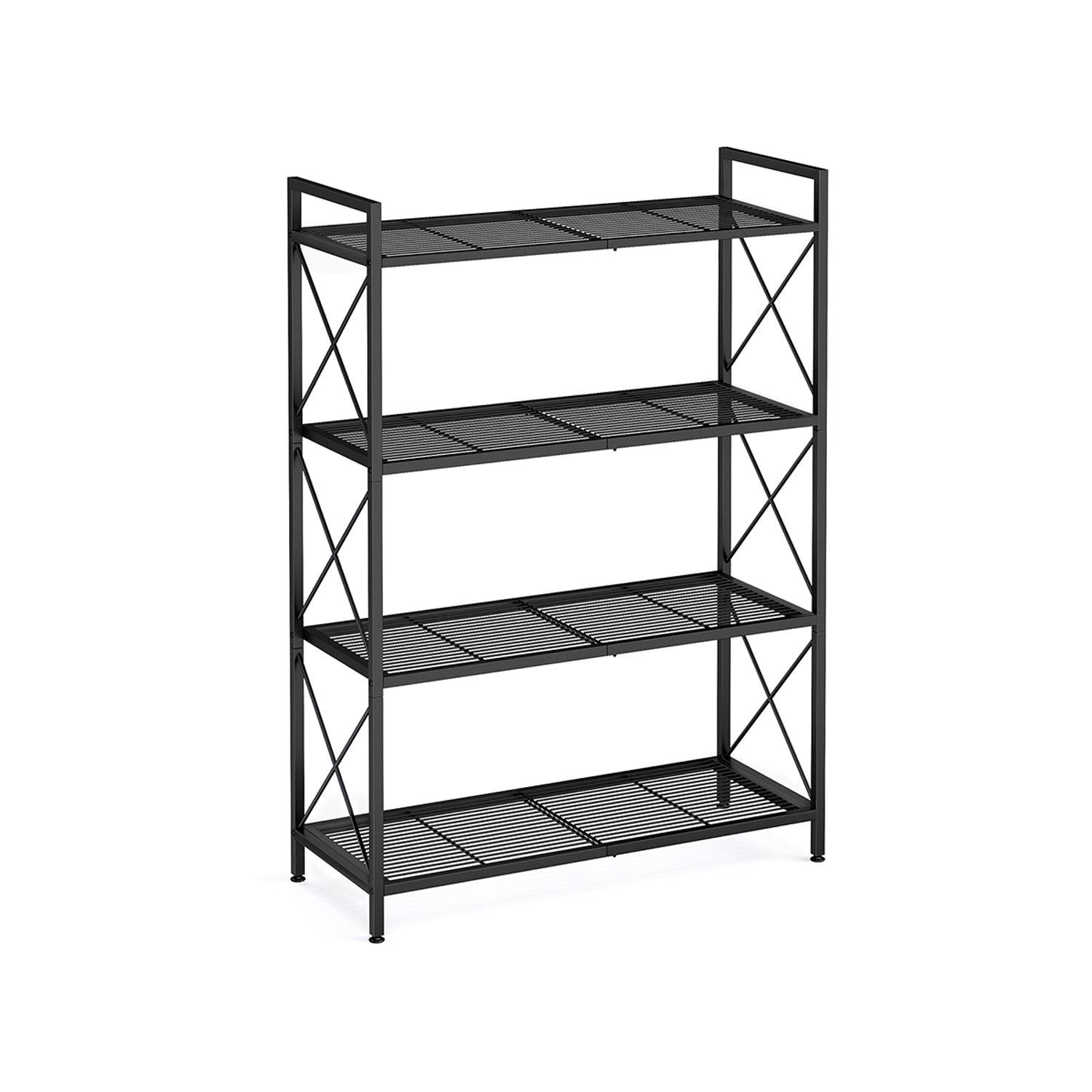 Metal Storage Rack - 5 Tier - X Side Frame Shelving Unit