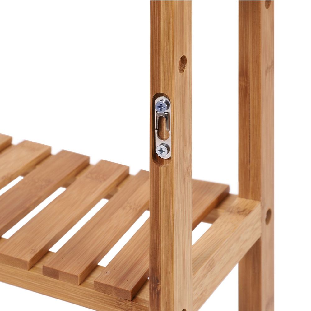 3-Tier Bamboo Bathroom Shelf – Adjustable Shelves – Wall Mount or Freestanding
