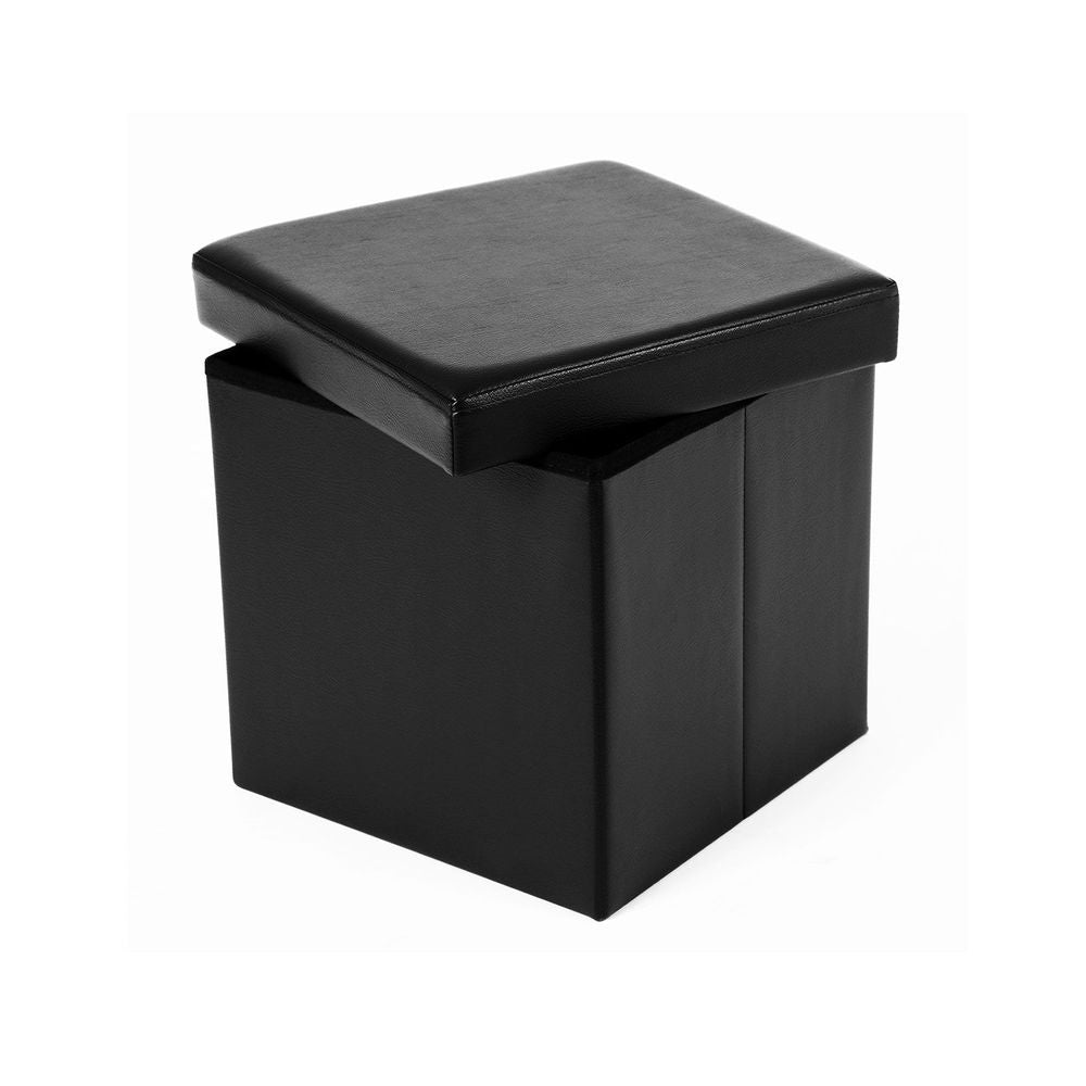 Storage Ottoman Cube - Folding - With Storage And Seating