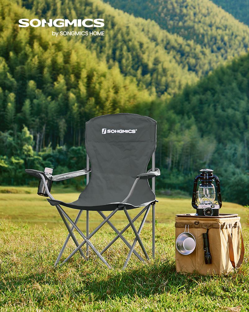 Folding Camping Chairs Set of 2 Portable Outdoor Chairs With Carry Bag