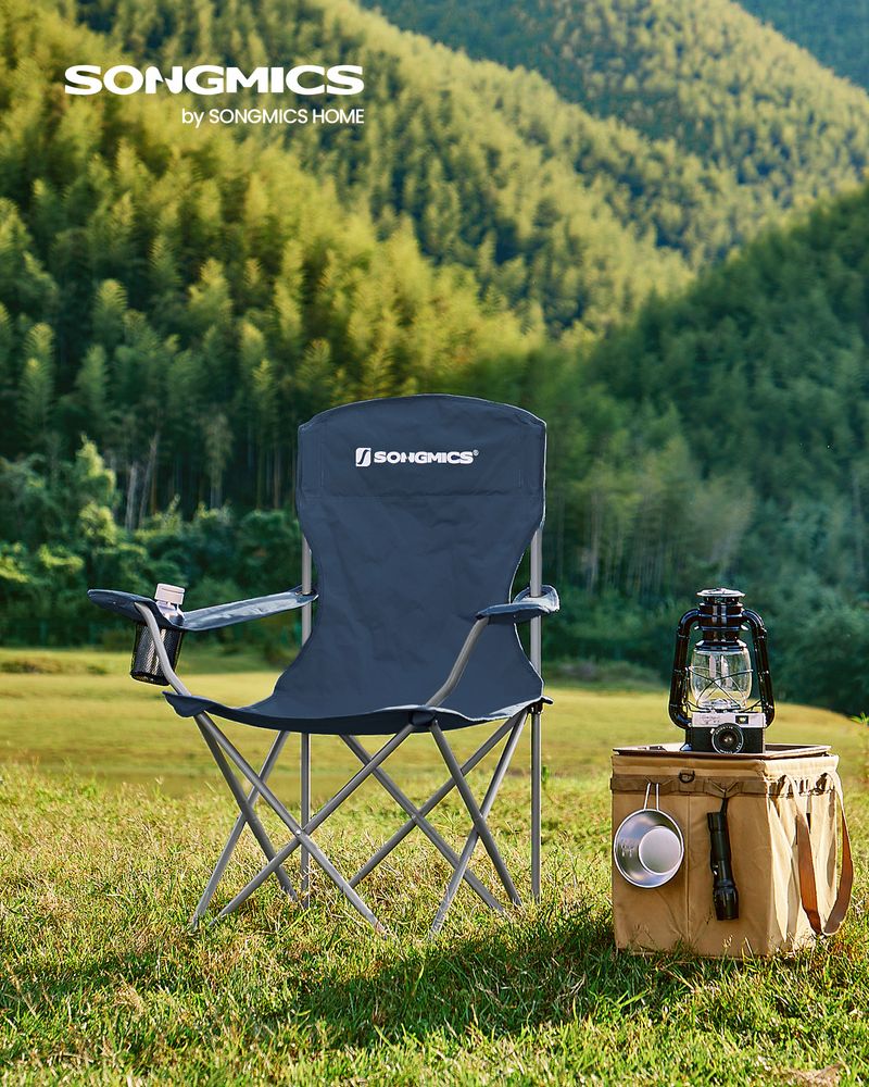 Folding Camping Chairs Set of 2 Portable Outdoor Chairs With Carry Bag