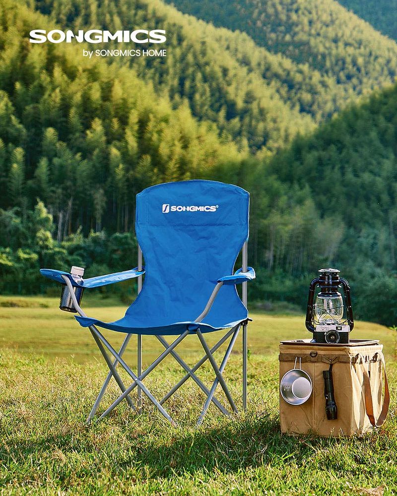 Folding Camping Chairs Set of 2 Portable Outdoor Chairs With Carry Bag