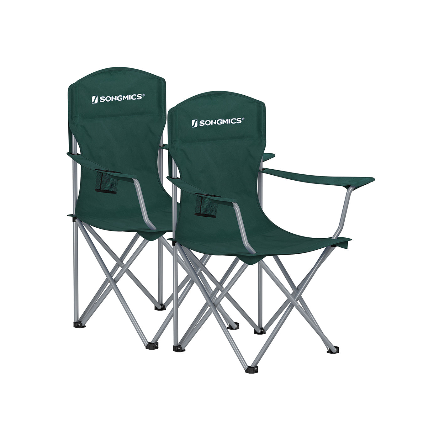Folding Camping Chairs Set of 2 Portable Outdoor Chairs With Carry Bag
