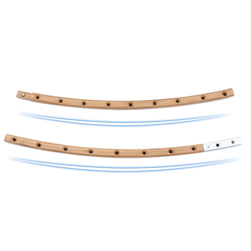 Quilted Hammock With Bamboo Spreader Bars and Pillow Portable Swing Bed