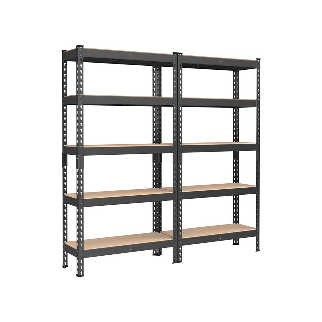 Storage Shelves - 5 Tier - Set Of 2 - Adjustable Heavy Duty