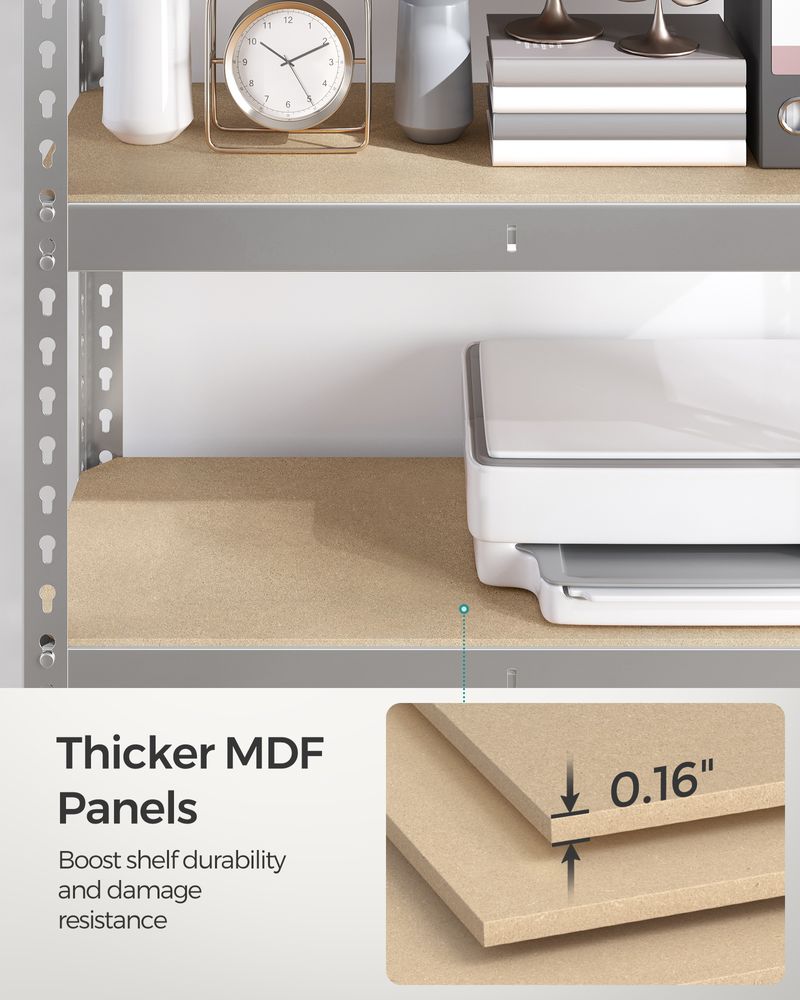 Storage Shelves - 5 Tier - Set Of 2 - Adjustable Heavy Duty