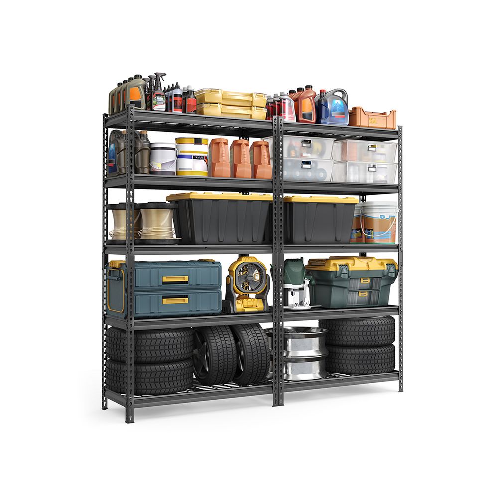 5-Tier Storage Shelves – Heavy-Duty Metal Rack – 2,250 lb Capacity