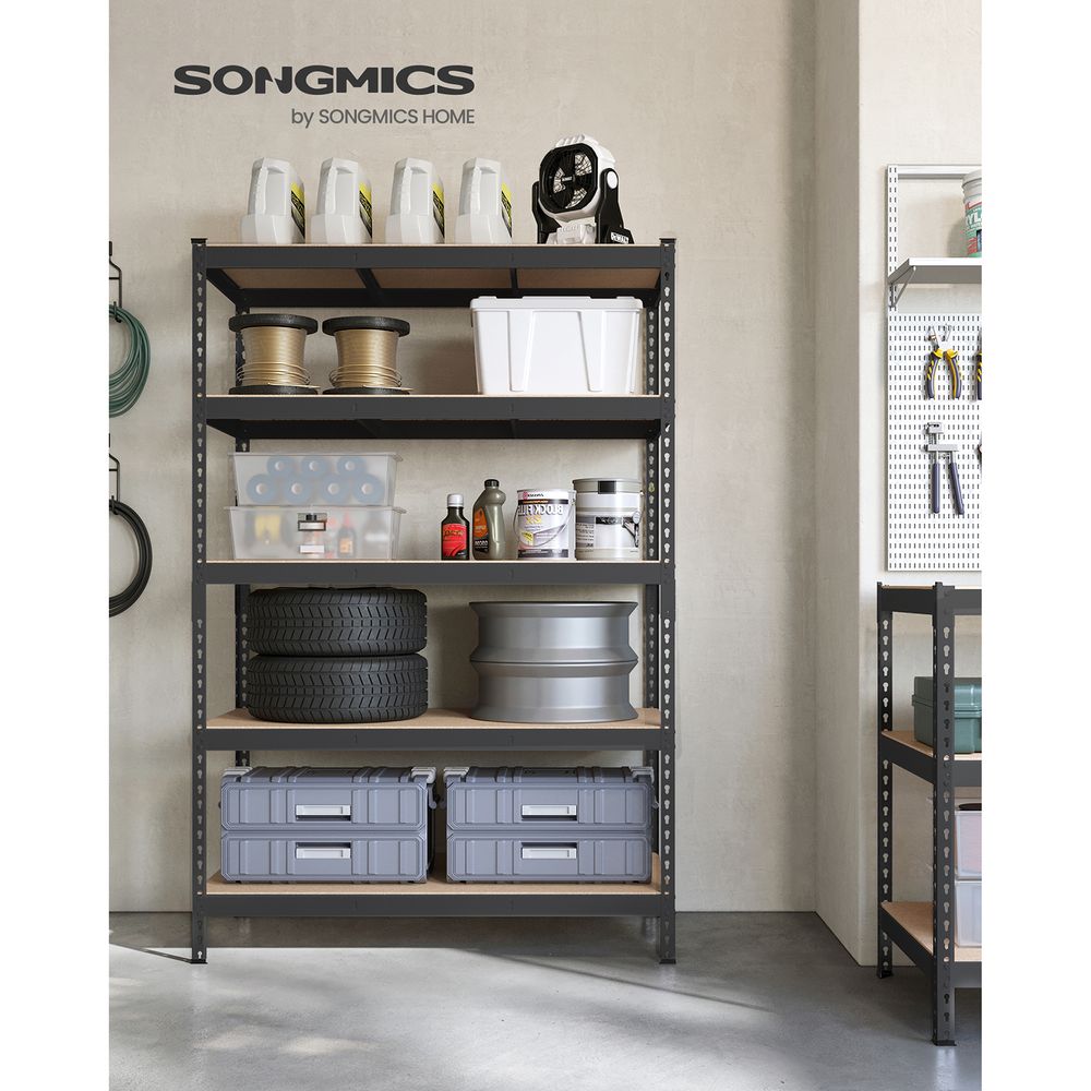 Garage Storage Shelf - 5 Tier Adjustable - Boltless Heavy Duty