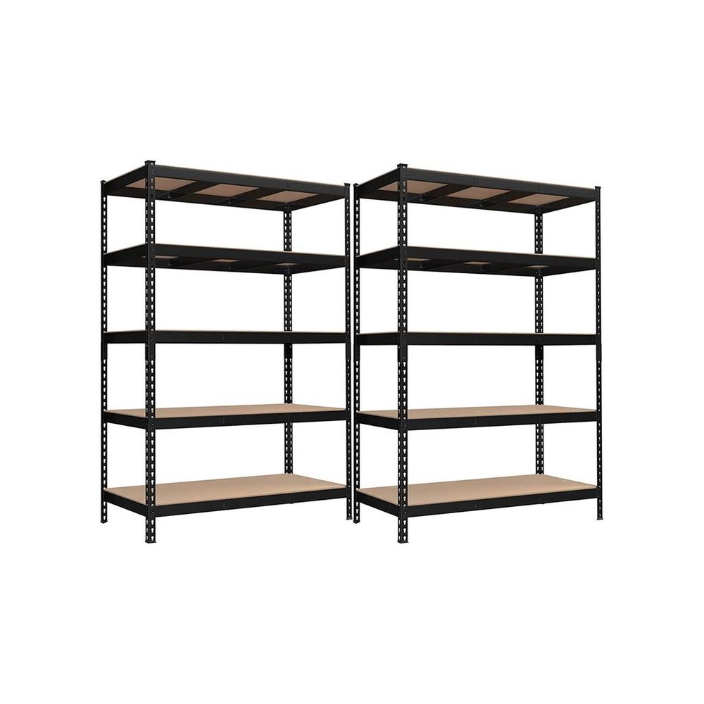Storage Shelves - 5 Tier - Set Of 2 - Adjustable Heavy Duty