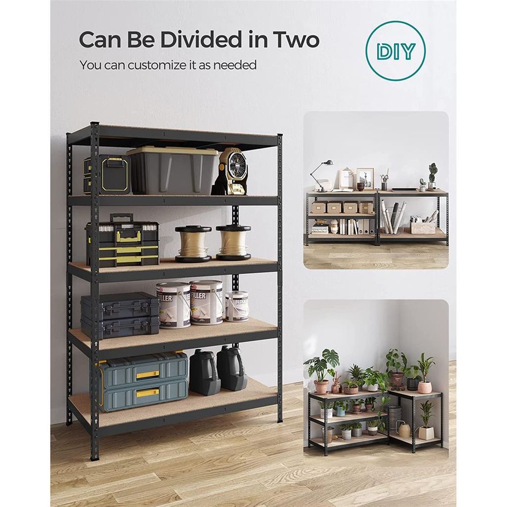 Storage Shelves - 5 Tier - Set Of 2 - Adjustable Heavy Duty