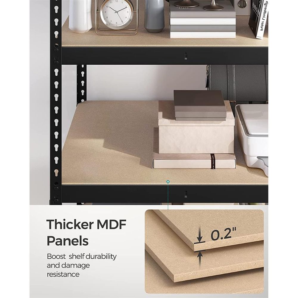 Storage Shelves - 5 Tier - Set Of 2 - Adjustable Heavy Duty