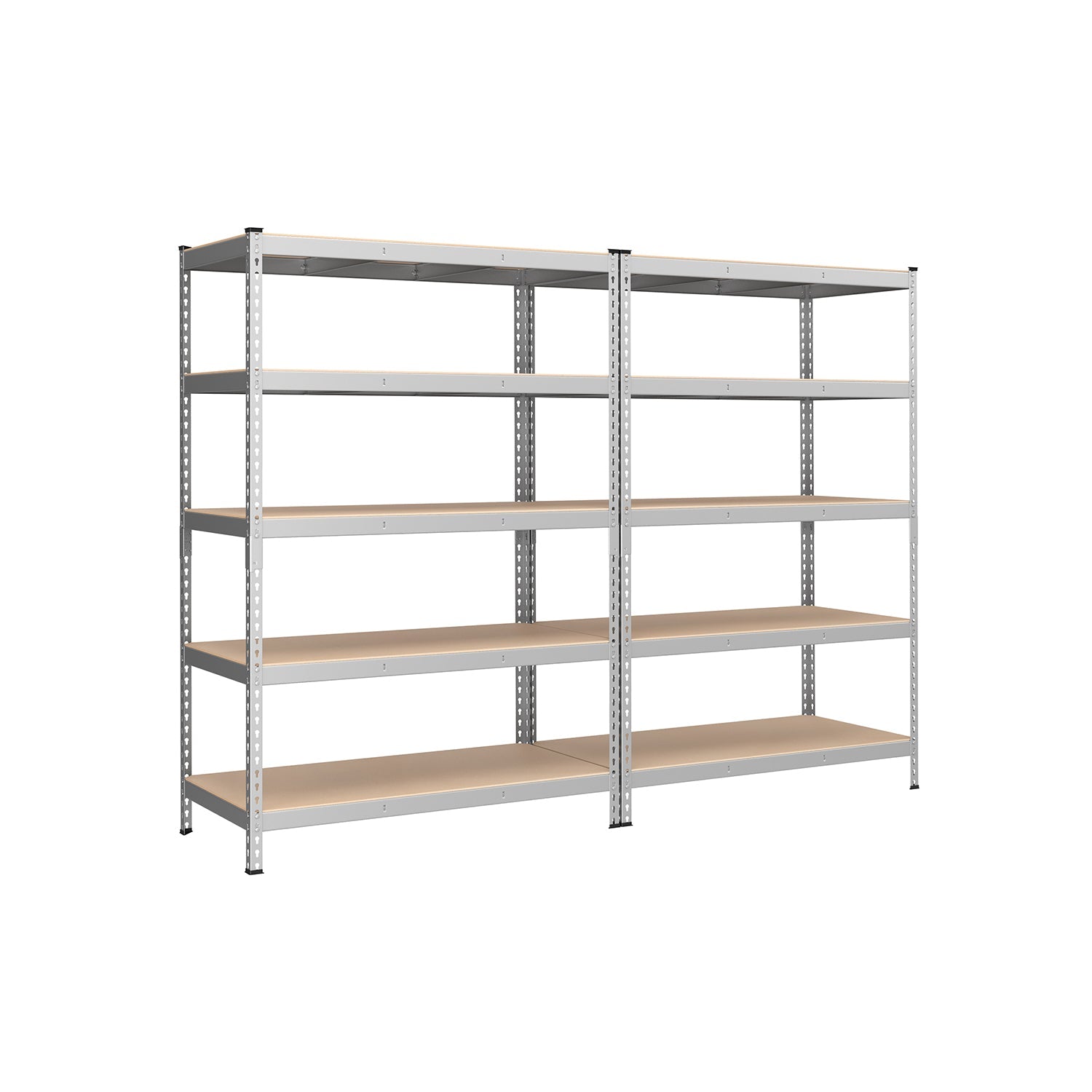 Storage Shelves - 5 Tier - Set Of 2 - Adjustable Heavy Duty