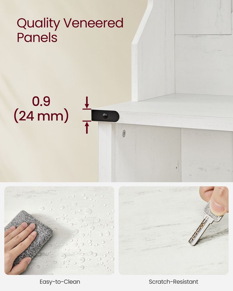 Hall Tree With Bench and Shoe Storage Coat Rack Entryway Organizer