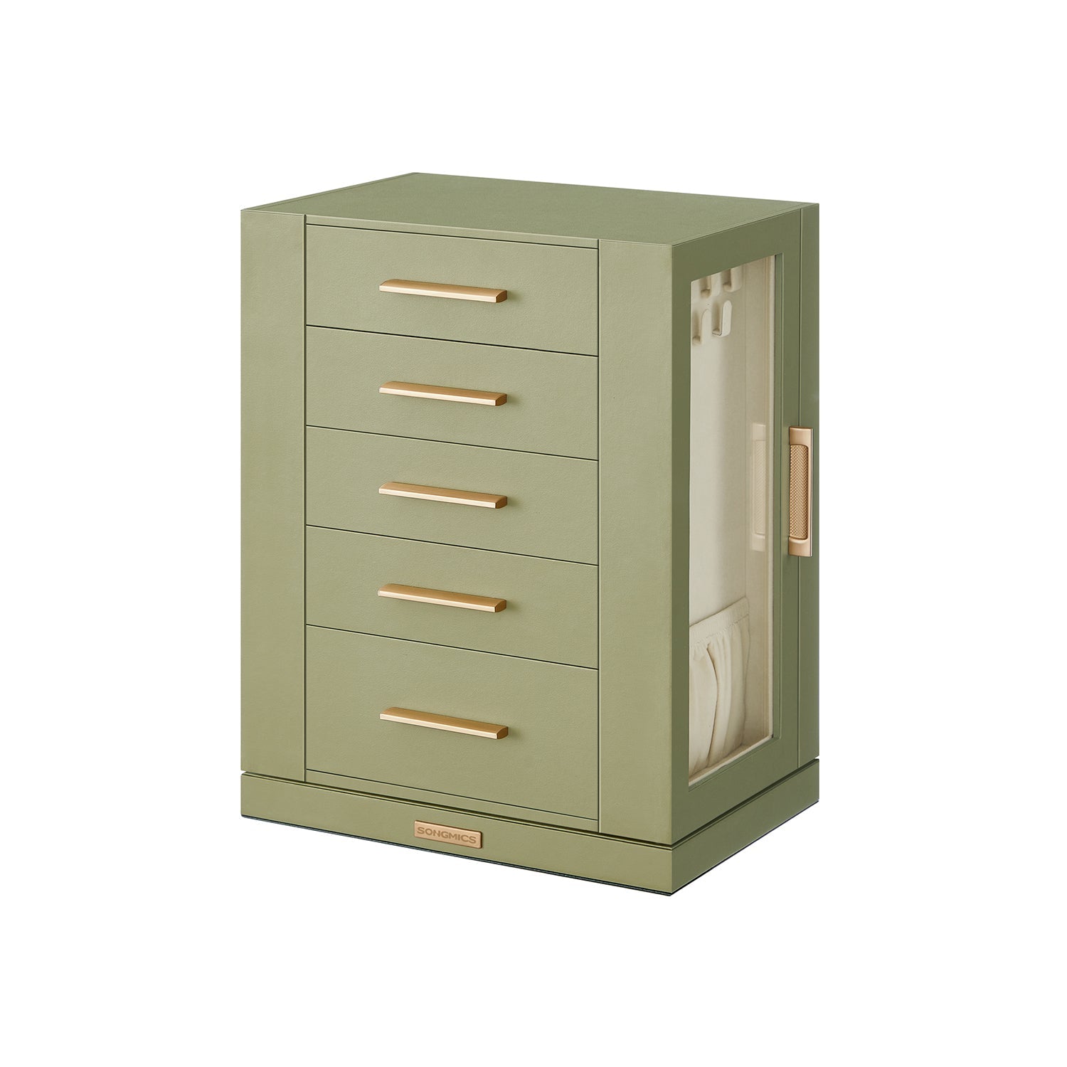 Jewelry Box Organizer - 360 Degree Rotating - 5 Drawers