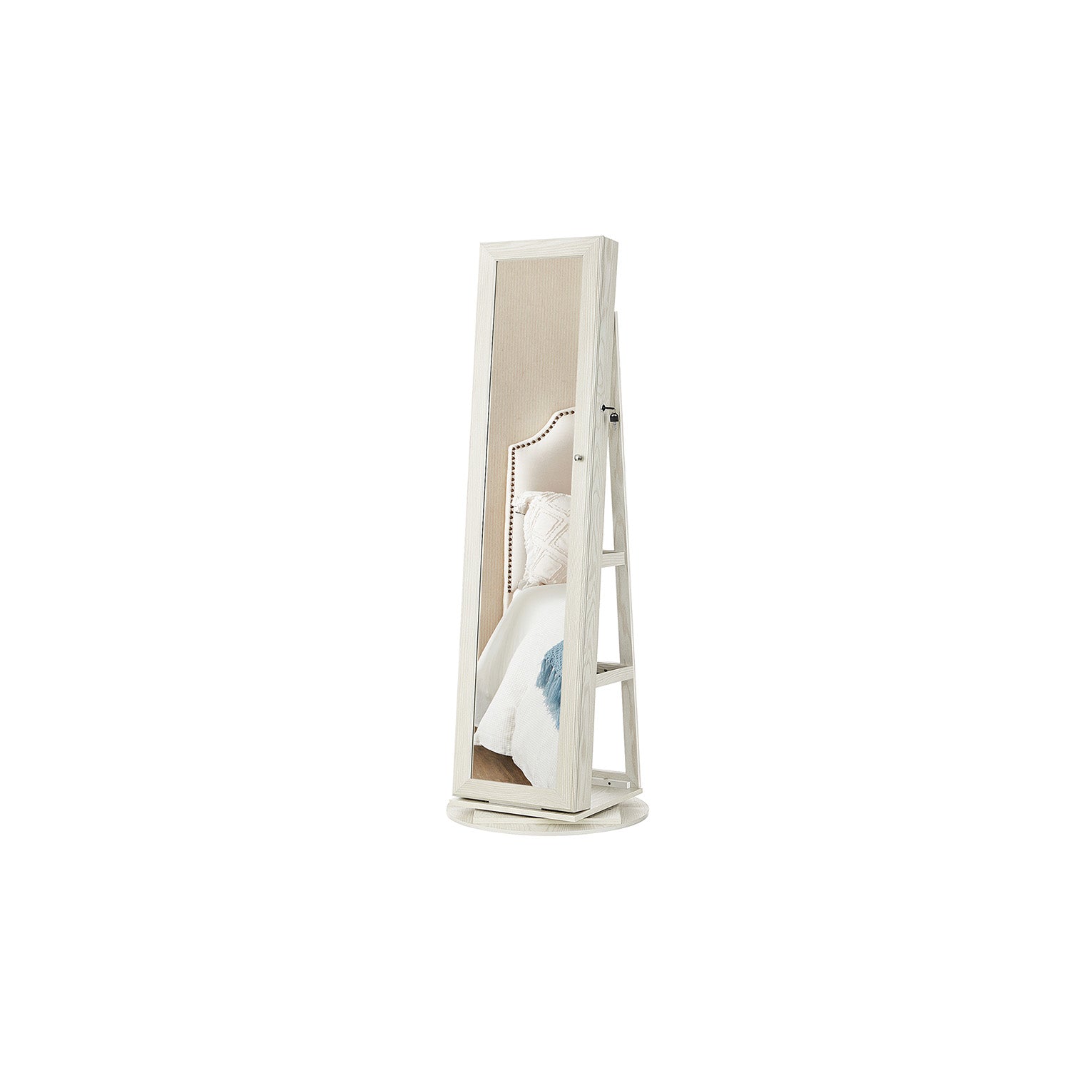 Jewelry Organizer Cabinet - Lockable - Full Length Mirror