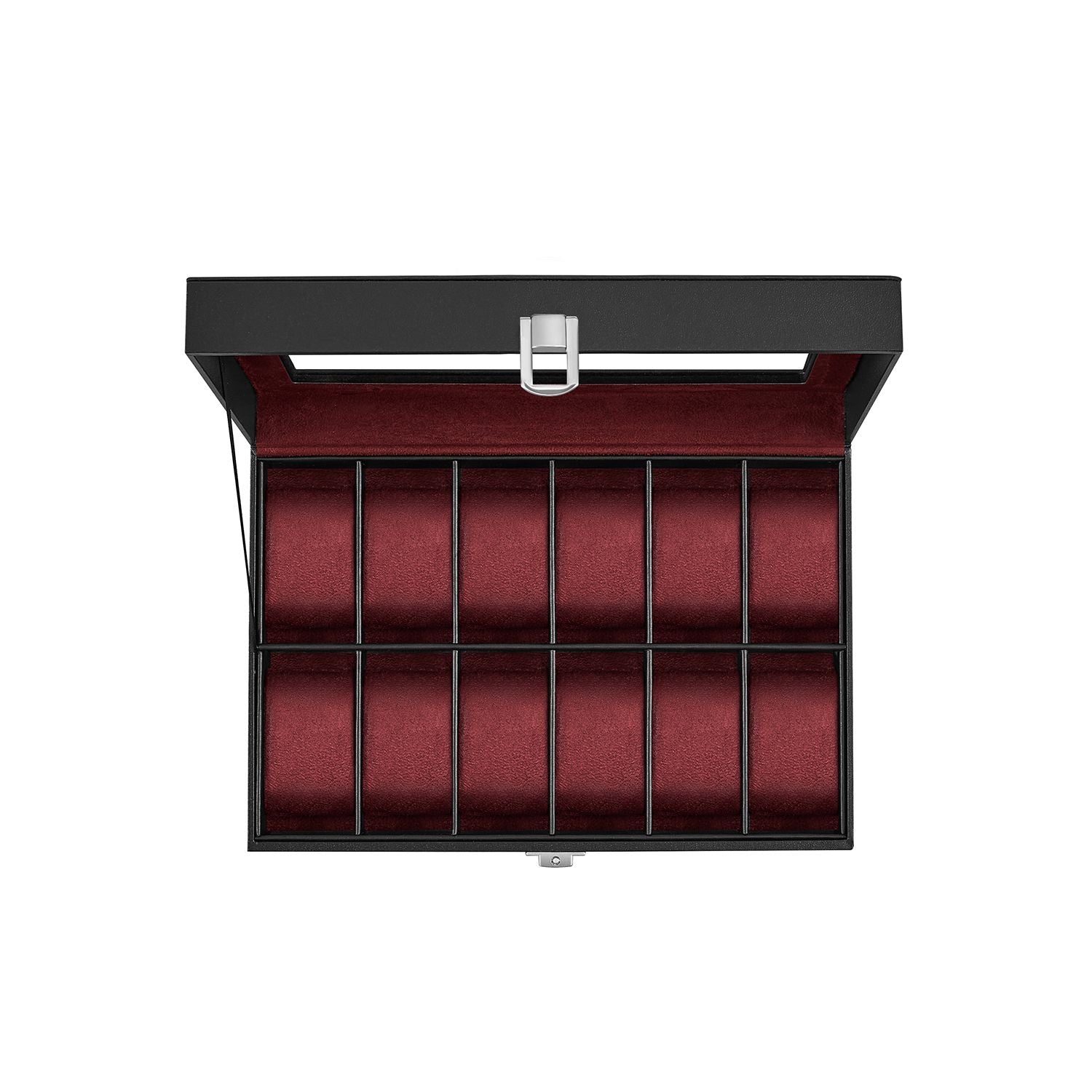 Watch Case Organizer - 6 Or 12 Slot - Large Glass Lid