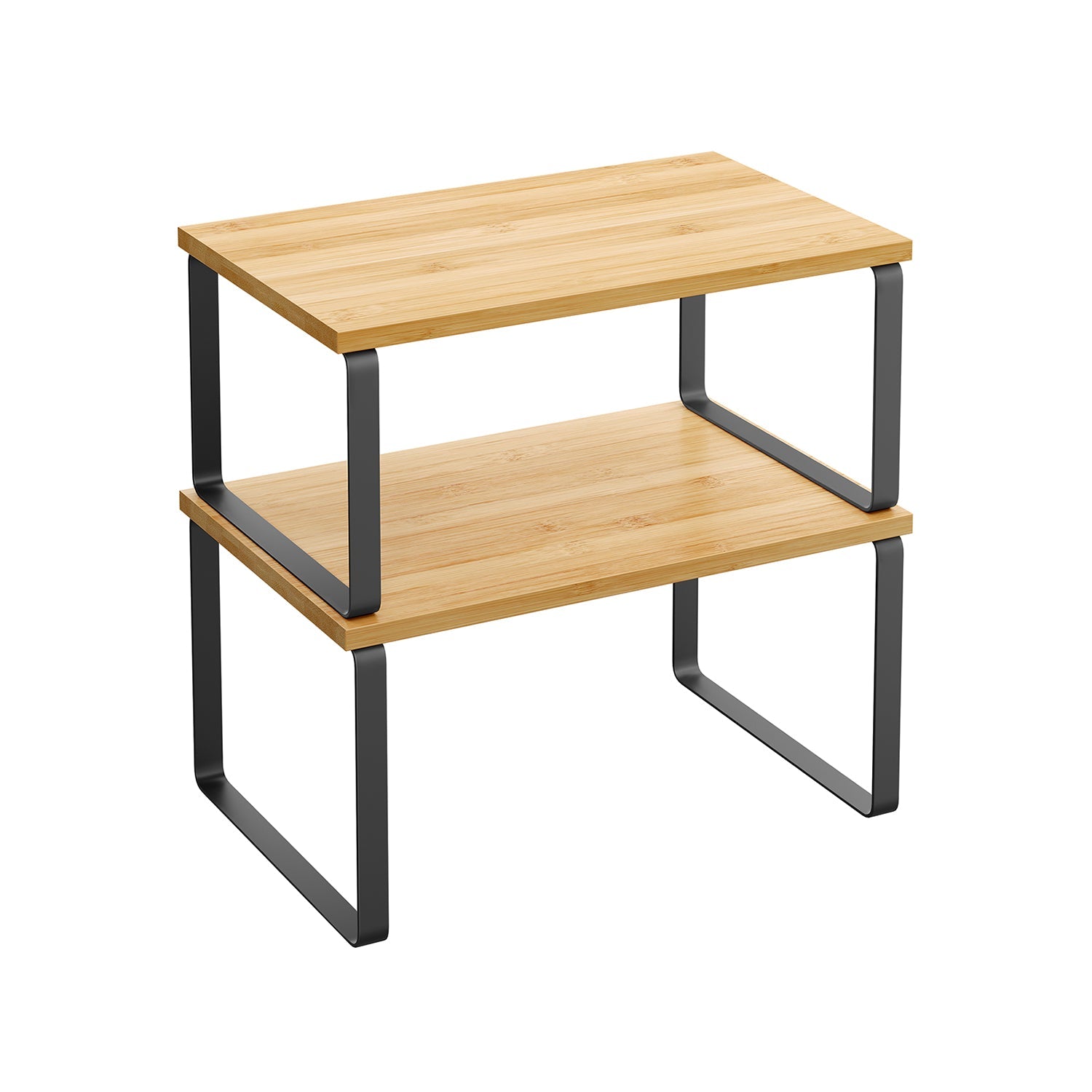 Cabinet Counter Shelves - Set Of 2 - Kitchen Storage Organizers