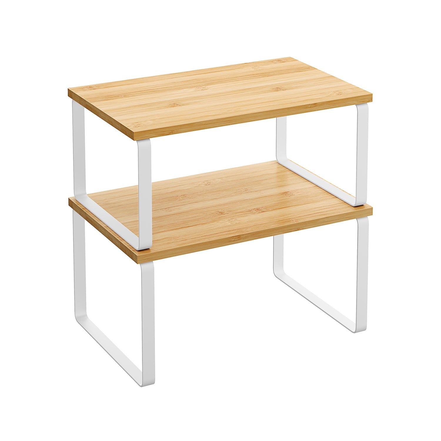 Cabinet Counter Shelves - Set Of 2 - Kitchen Storage Organizers