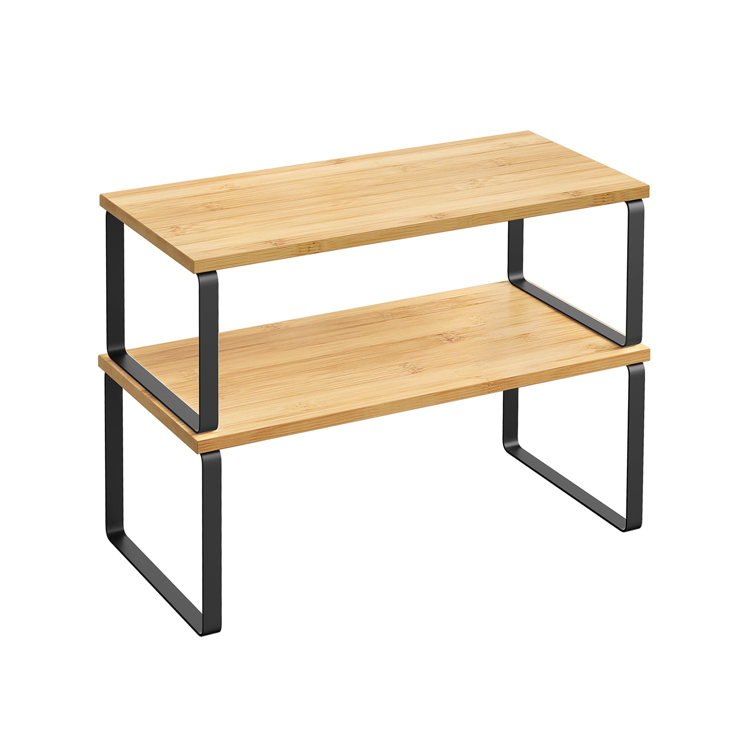 Cabinet Counter Shelves - Set Of 2 - Kitchen Storage Organizers