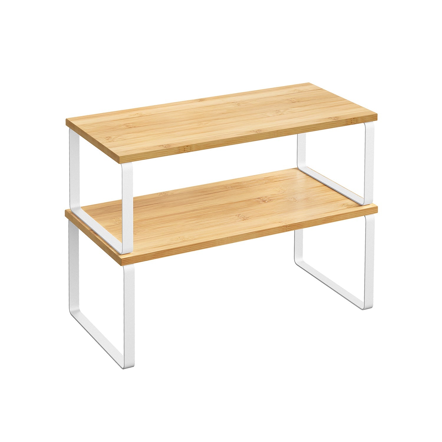 Cabinet Counter Shelves - Set Of 2 - Kitchen Storage Organizers