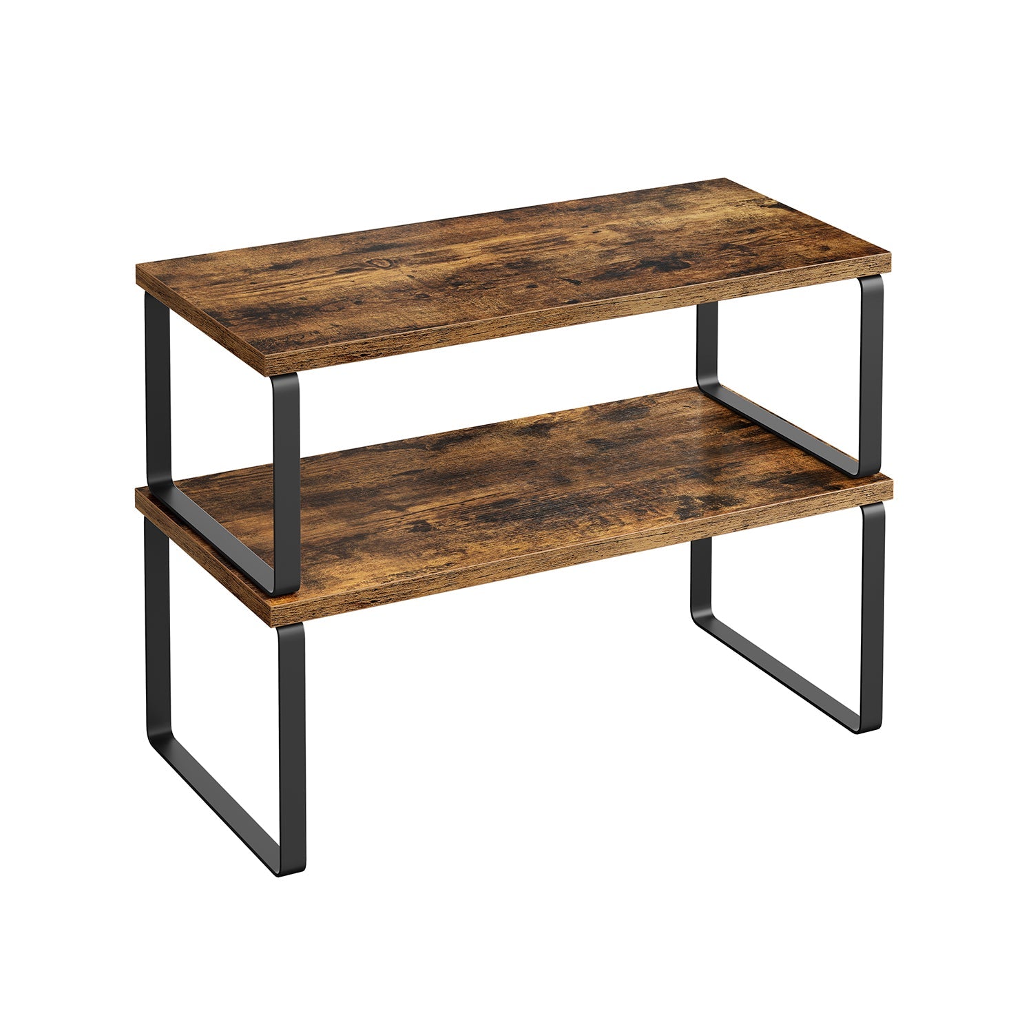 Cabinet Counter Shelves - Set Of 2 - Kitchen Storage Organizers