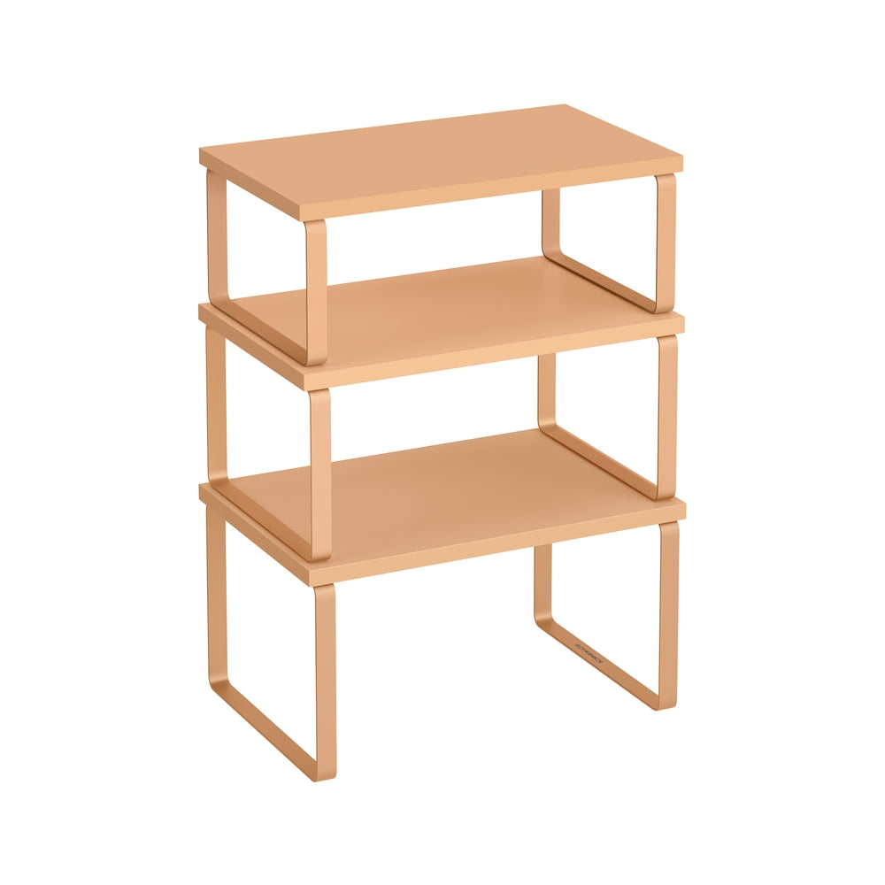 Kitchen Counter Shelves Set of 3 Stackable Organizer Rack