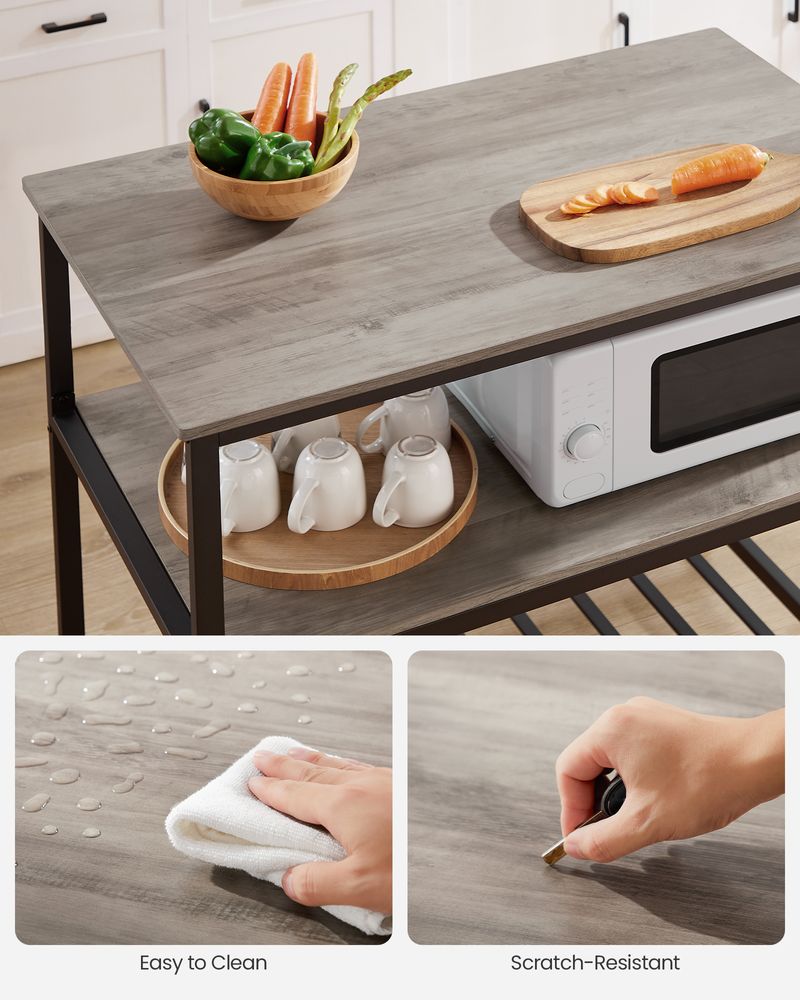 Kitchen Shelf - Large Worktop - Open Storage Shelves