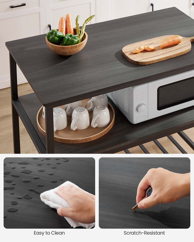 Kitchen Shelf - Large Worktop - Open Storage Shelves