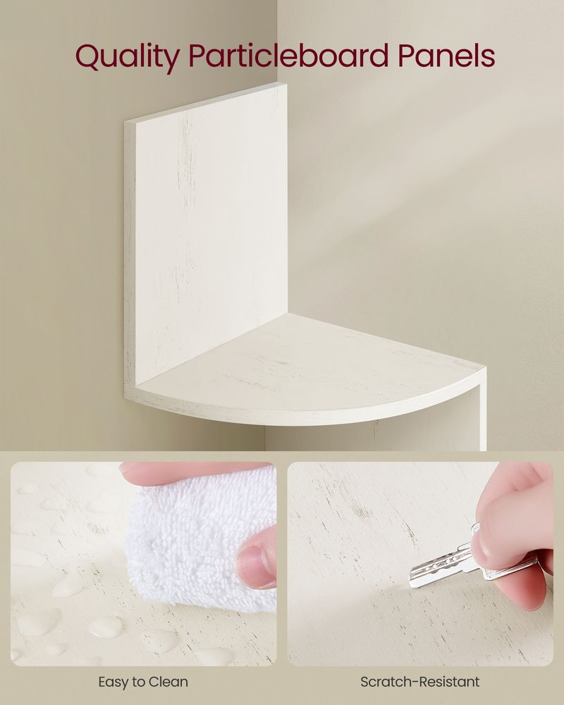 Corner Shelf - 5 Tier Wall Mount - Floating Storage Display