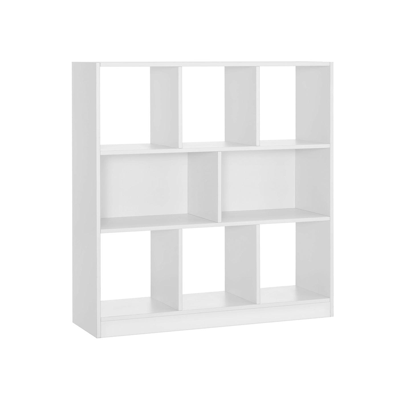 Bookcase - 8 Open Compartments - Versatile Storage Shelf