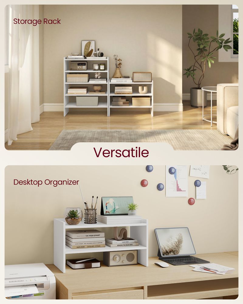 Shoe Rack – Stackable Storage Shelves – Closet & Entryway Organizer