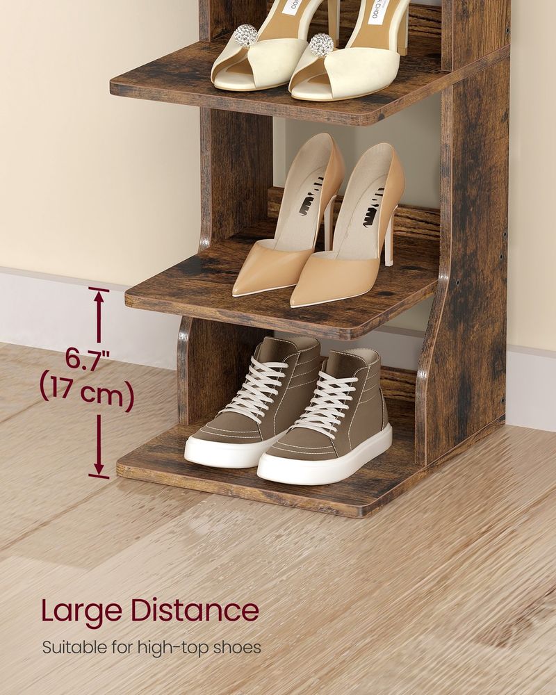Slim Shoe Storage Rack – 7 or 9-Tier – Space-Saving Shoe Tower