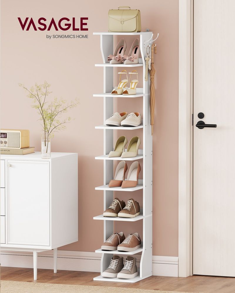Slim Shoe Storage Rack – 7 or 9-Tier – Space-Saving Shoe Tower