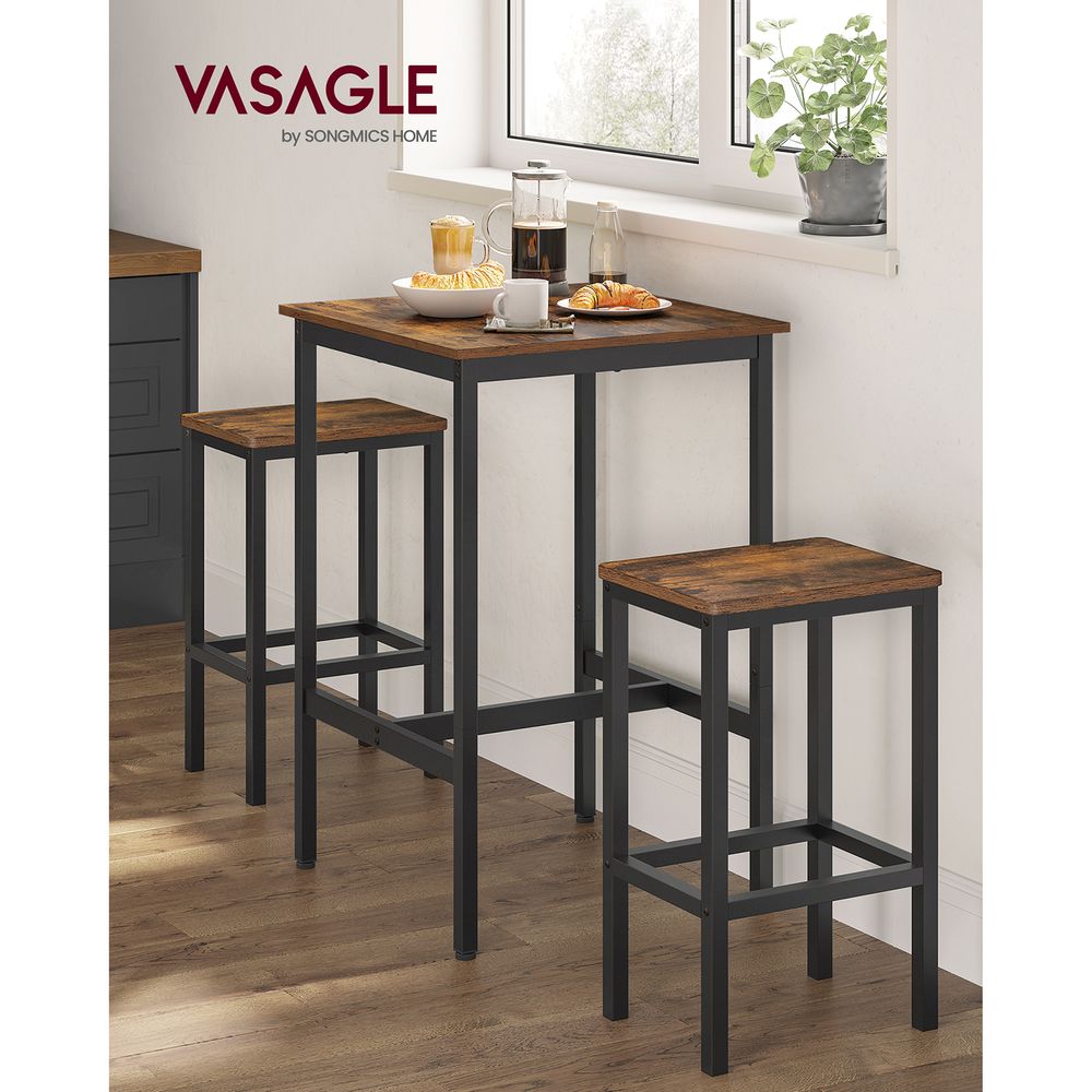 Bar Table and Chairs Set – Space-Saving Design – High Top Pub Set