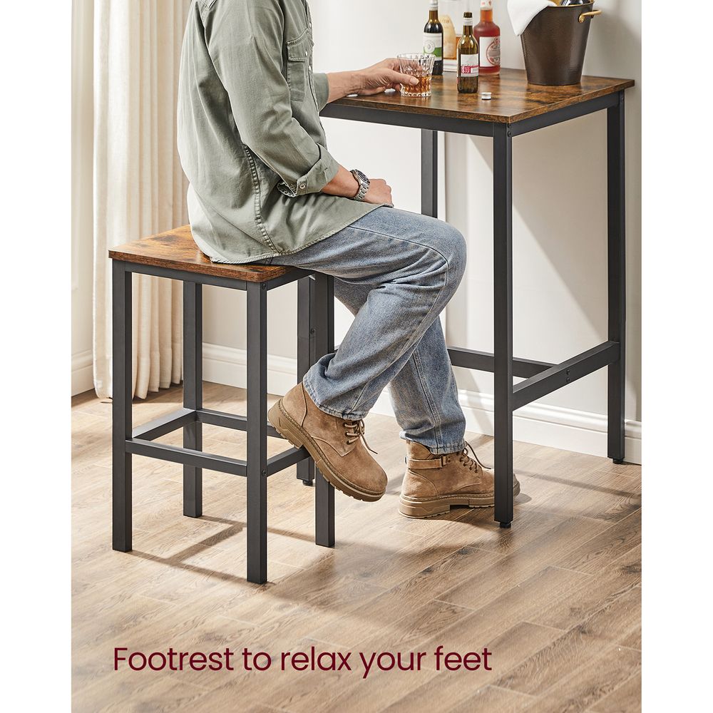 Bar Table and Chairs Set – Space-Saving Design – High Top Pub Set