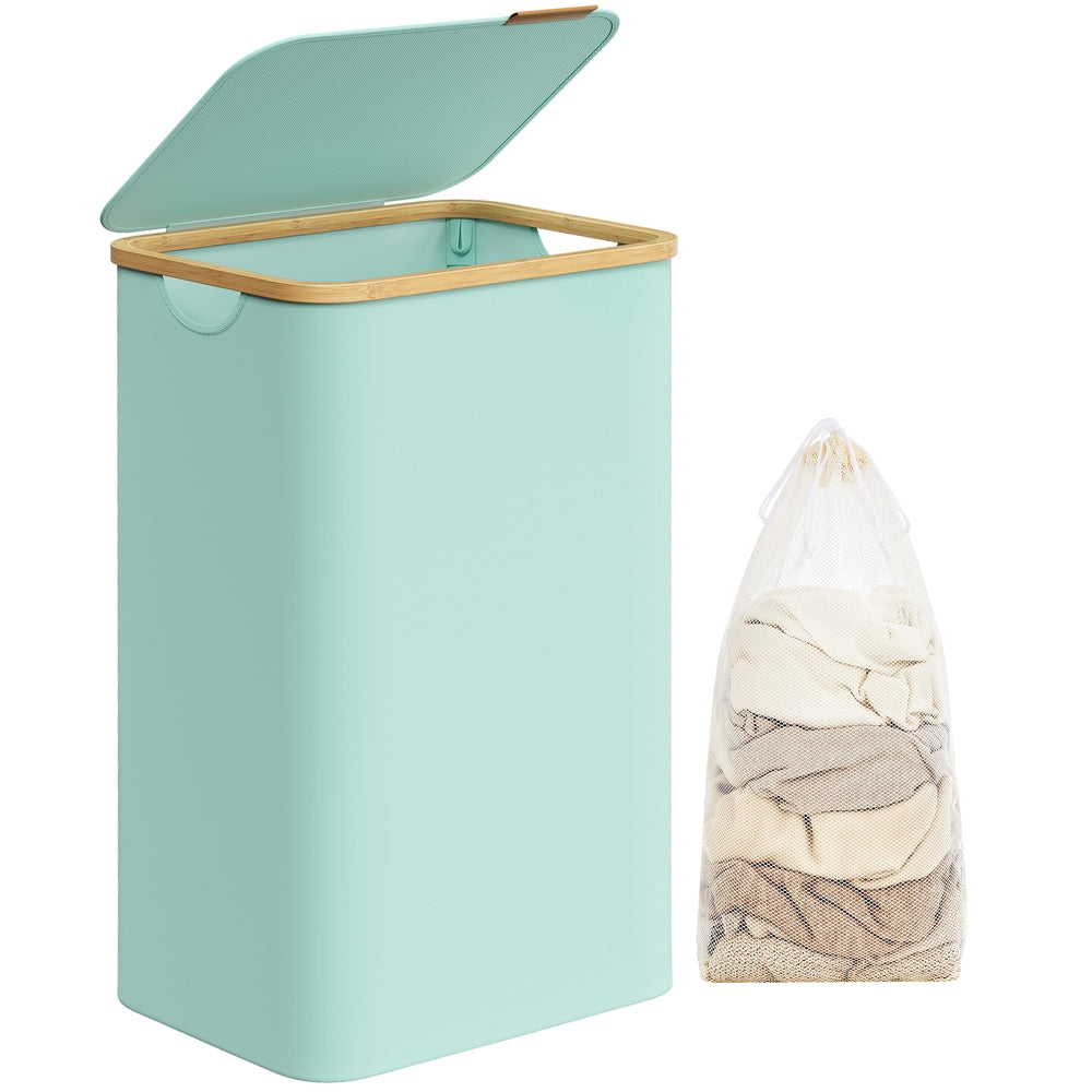 23.8 Gallon Laundry Hamper With Lid Removable Liner Basket
