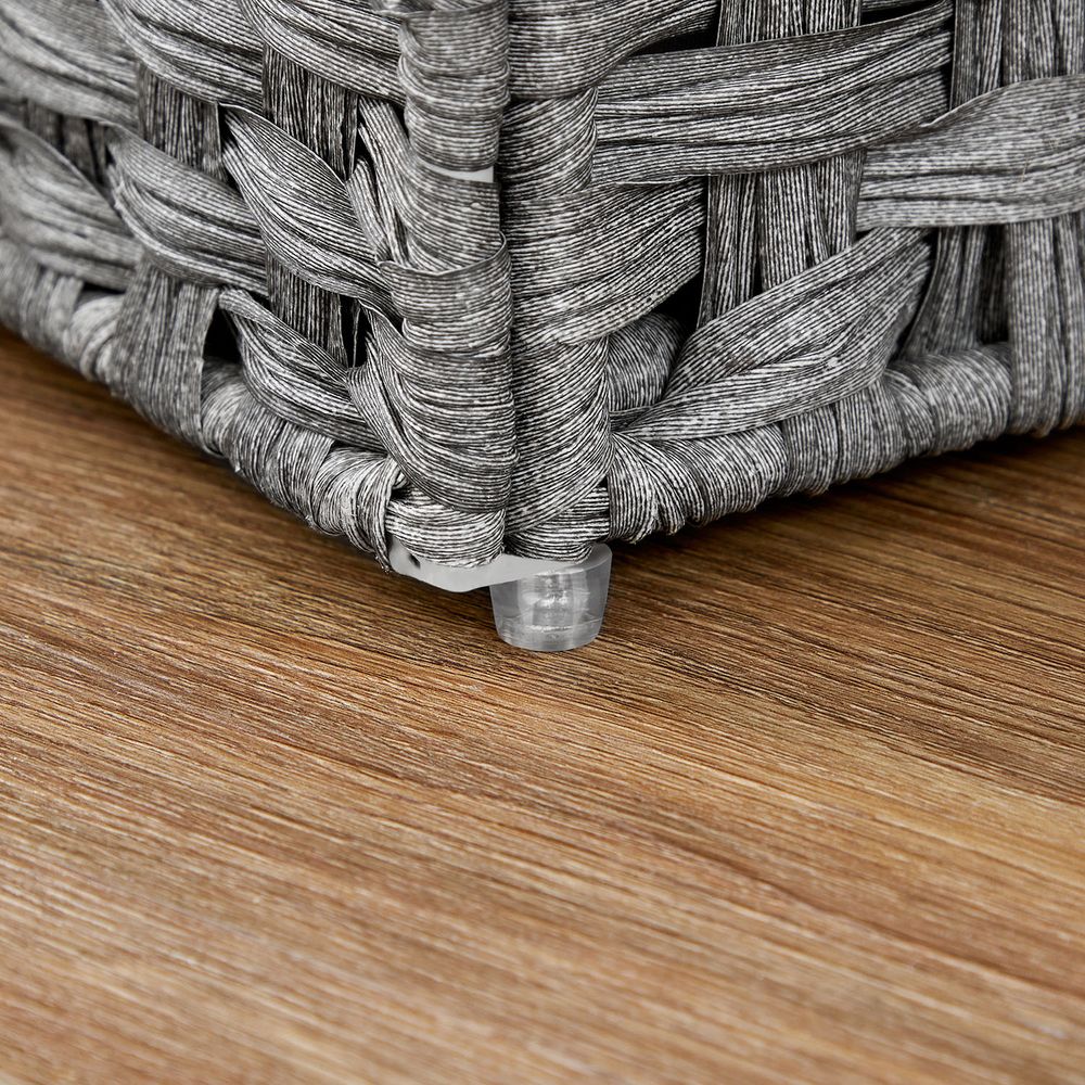 Clothes Hamper With Lid - 2 Section - 110–130L Capacity