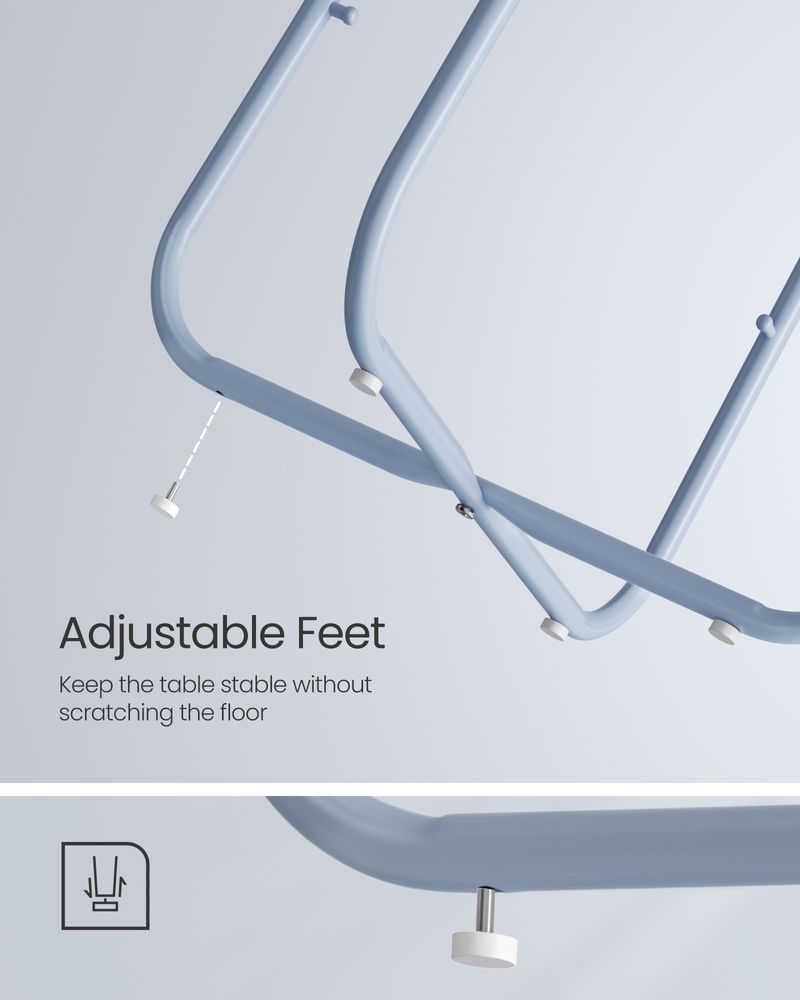 Nightstand - Modern Round - With Fabric Storage Basket