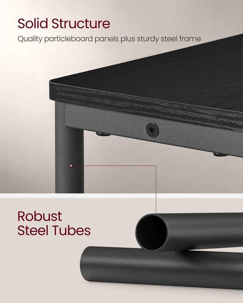 Side Table - Narrow - With Charging Station - 3 Tier