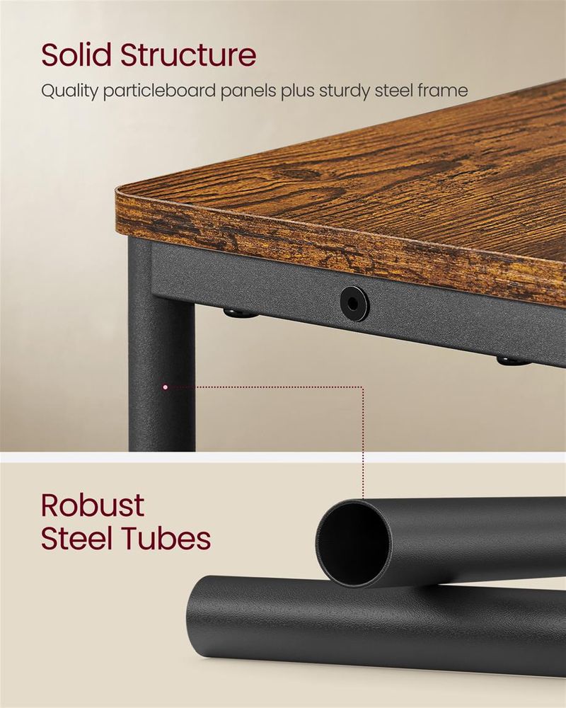 Side Table - Narrow - With Charging Station - 3 Tier