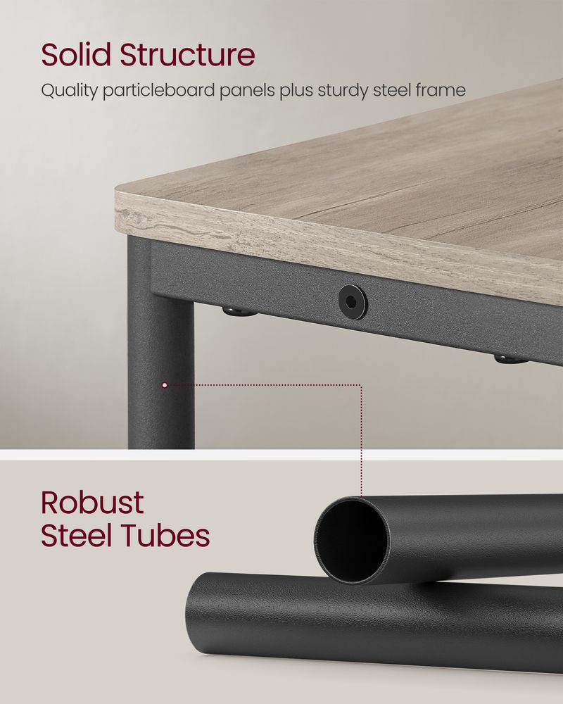 Side Table - Narrow - With Charging Station - 3 Tier